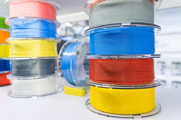 Multicolor 3D filament spools for professional FDM printing